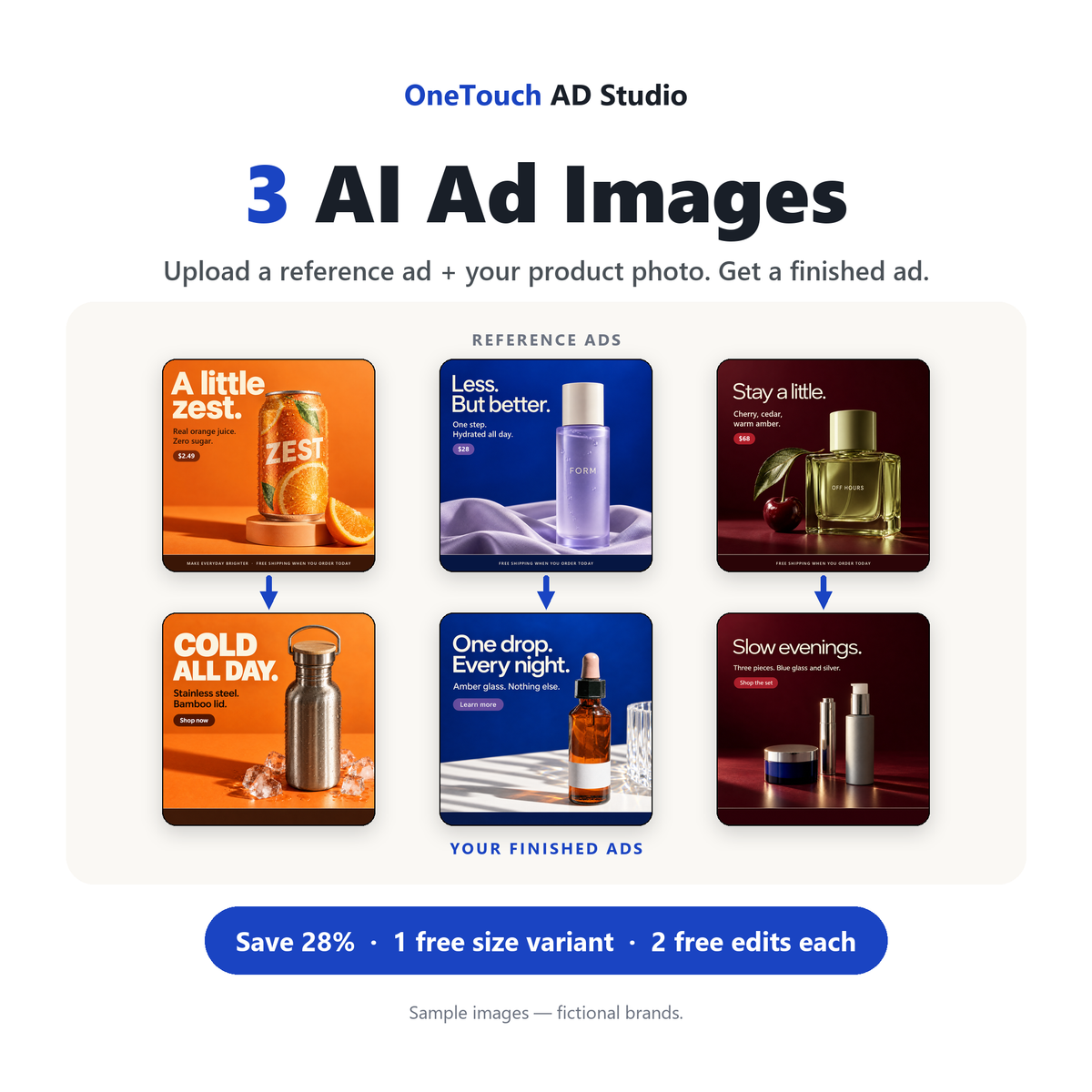 3 AI Ad Images Pack — Save 28% vs. Single Images